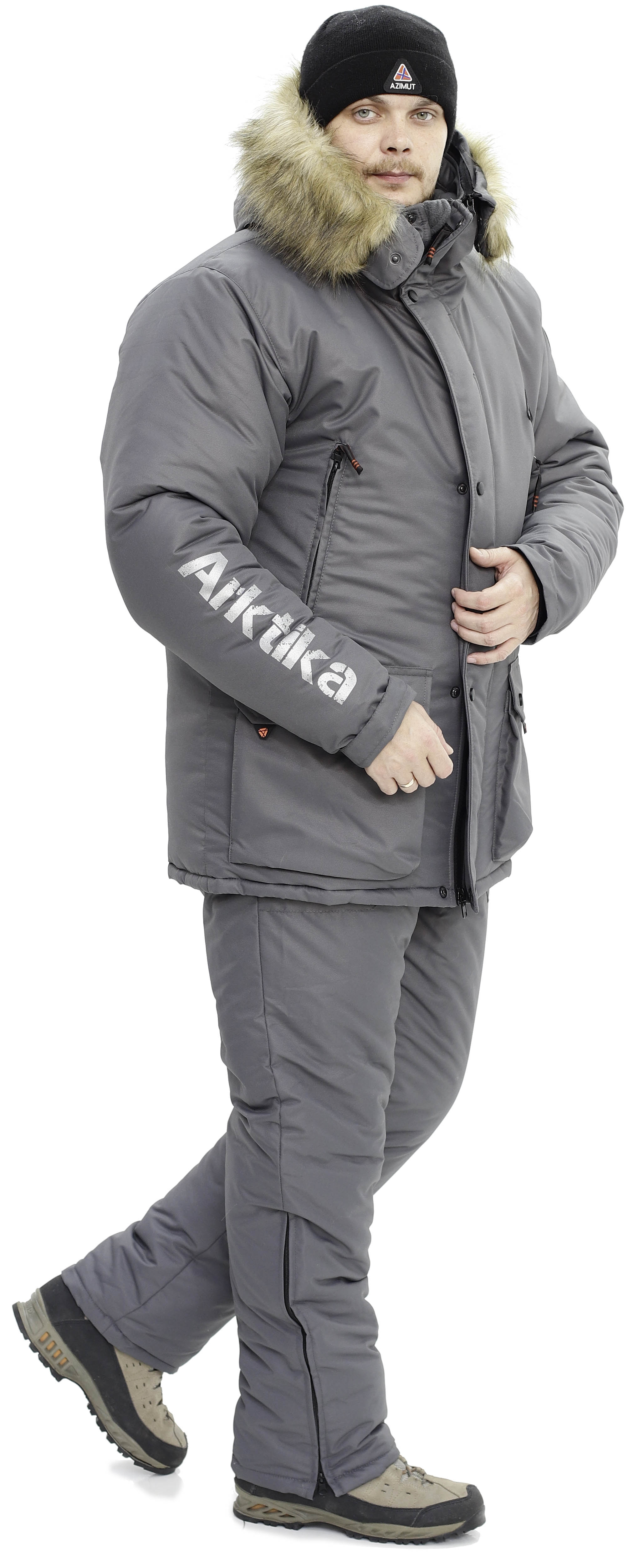картинка Костюм "Арктика", Таслан, Серый от магазина Одежда+